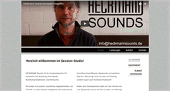 Desktop Screenshot of heckmannsounds.de