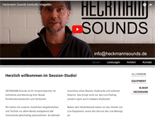 Tablet Screenshot of heckmannsounds.de